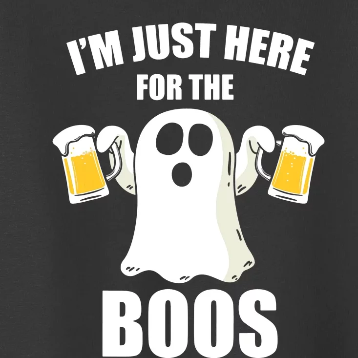 IM Just Here For The Boos Funny Halloween Cute Ghost Gift Toddler T-Shirt