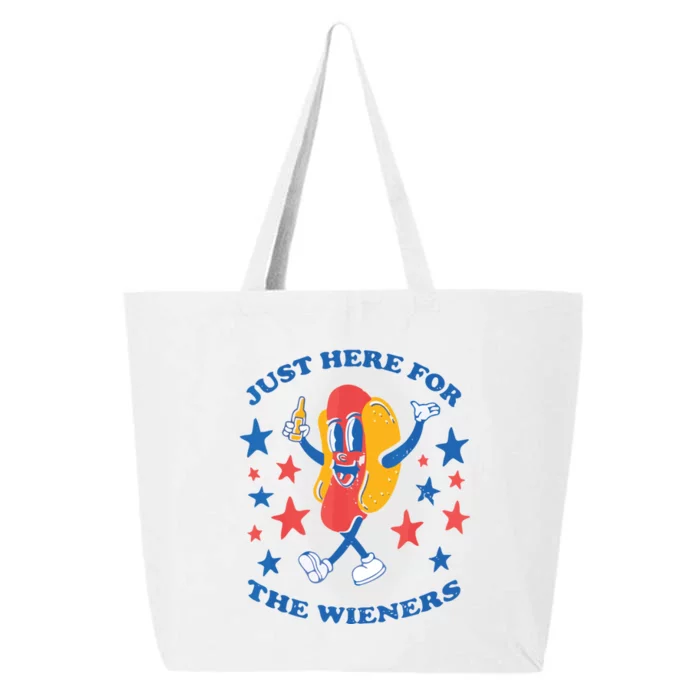 Im Just Here For The Wieners 4th Of July Shirts 25L Jumbo Tote