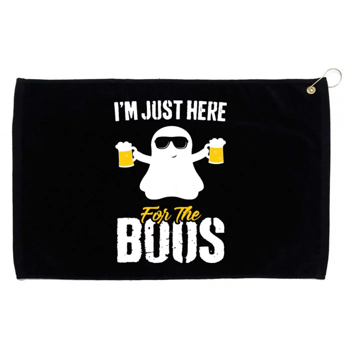 IM Just Here For The Boos Beer Funny Halloween Grommeted Golf Towel