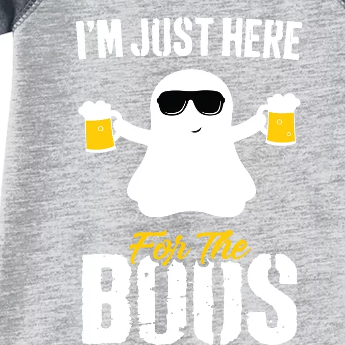 IM Just Here For The Boos Beer Funny Halloween Infant Baby Jersey Bodysuit