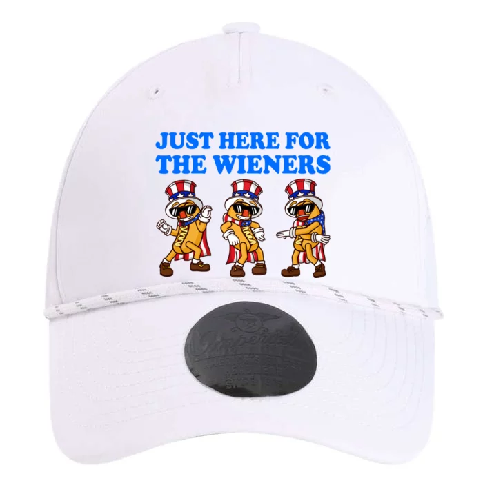 Im Just Here For The Wieners 4th Of July Shirts Performance The Dyno Cap