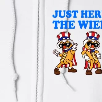 Im Just Here For The Wieners 4th Of July Shirts Full Zip Hoodie