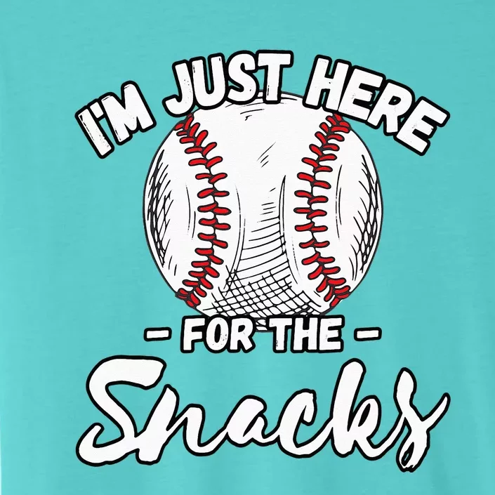 Im Just Here For The Snacks Funny Fantasy Baseball League ChromaSoft Performance T-Shirt