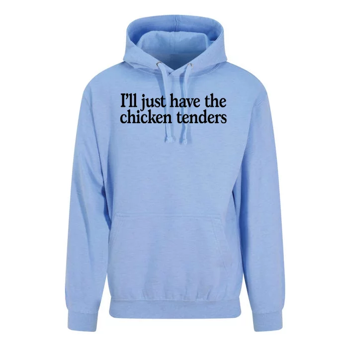 I'll Just Have The Chicken Tenders Funny Unisex Surf Hoodie