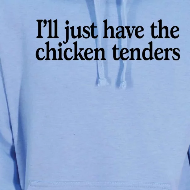 I'll Just Have The Chicken Tenders Funny Unisex Surf Hoodie