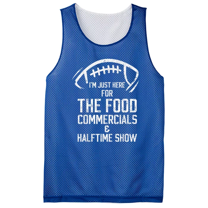 I’m Just Here For The Food Commercials And Halftime Show Mesh Reversible Basketball Jersey Tank