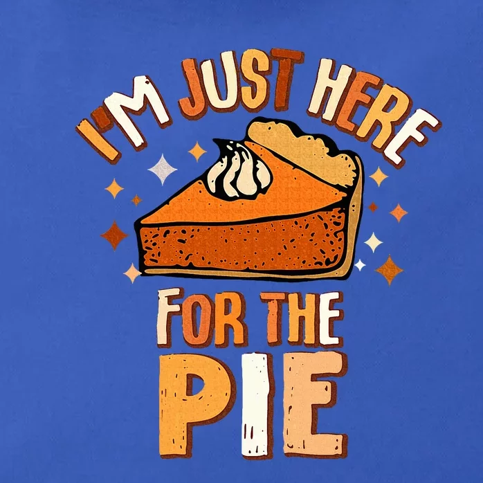 I'm Just Here For The Pie Thanksgiving Fall Autumn Retro Zip Tote Bag