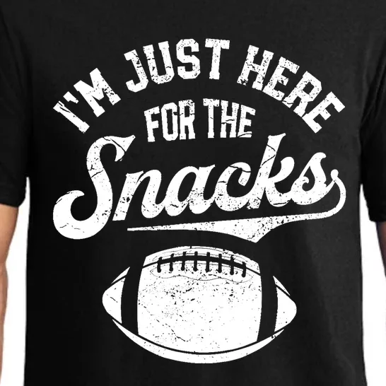 IM Just Here For The Snacks Funny Fantasy Football League Pajama Set