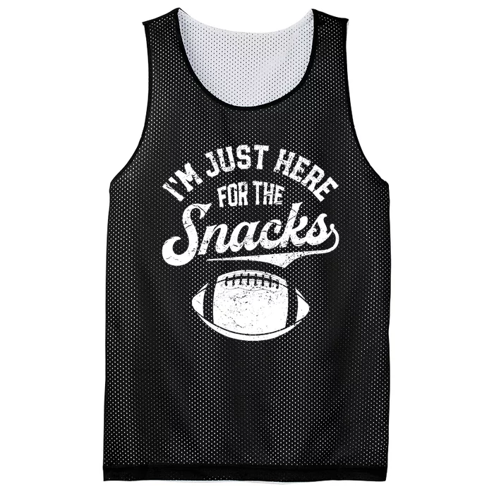 IM Just Here For The Snacks Funny Fantasy Football League Mesh Reversible Basketball Jersey Tank