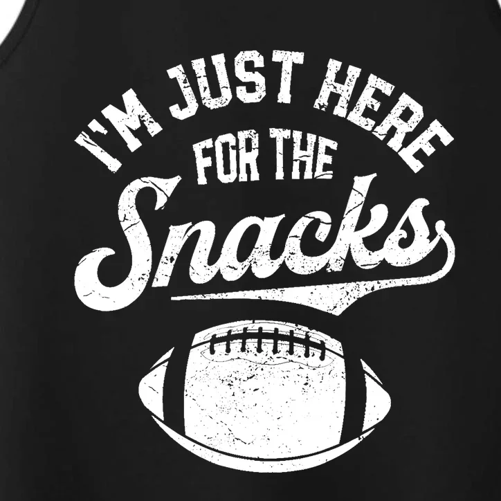 IM Just Here For The Snacks Funny Fantasy Football League Performance Tank