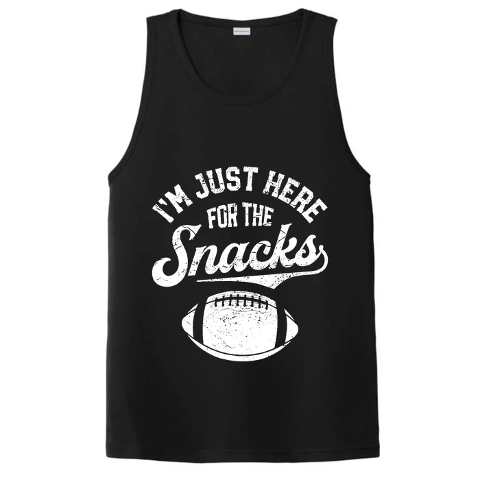 IM Just Here For The Snacks Funny Fantasy Football League Performance Tank