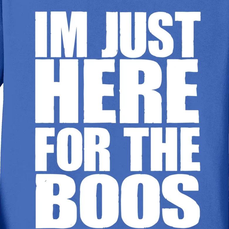 Im Just Here For The Boos I Am Just Here For The Booze Gift Kids Long Sleeve Shirt