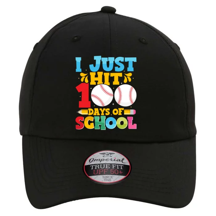 I Just Hit 100 Days Of School Baseball 100th Day Cute Gift The Original Performance Cap