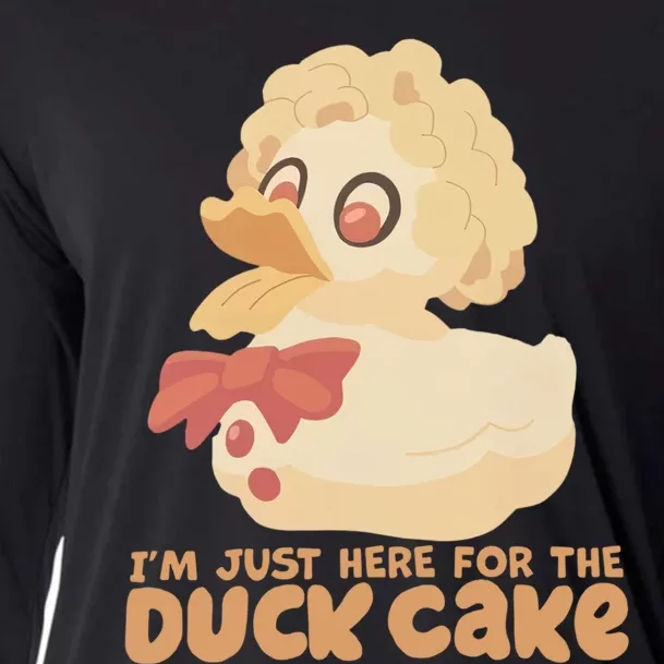 I Just Here For The Duck Cake Snack Cooling Performance Long Sleeve Crew