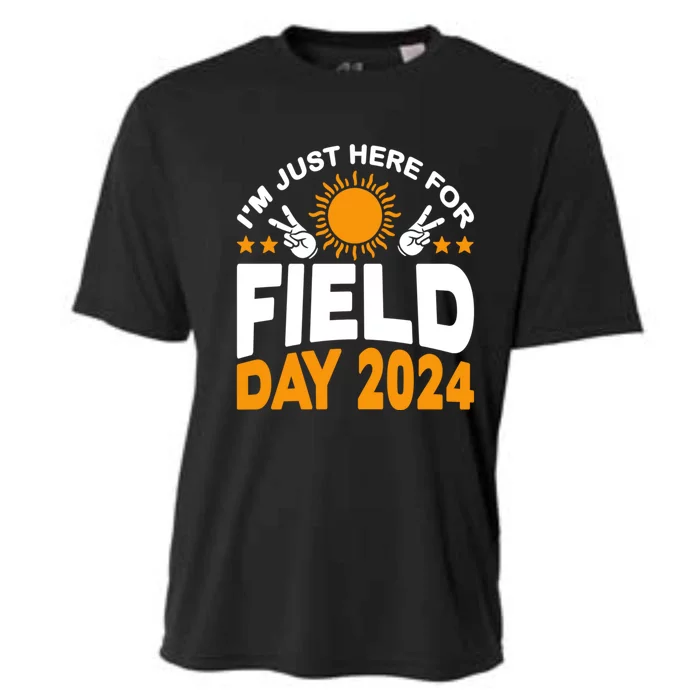 IM Just Here For Field Day 2024 For Teacher Field Day Great Gift Cooling Performance Crew T-Shirt