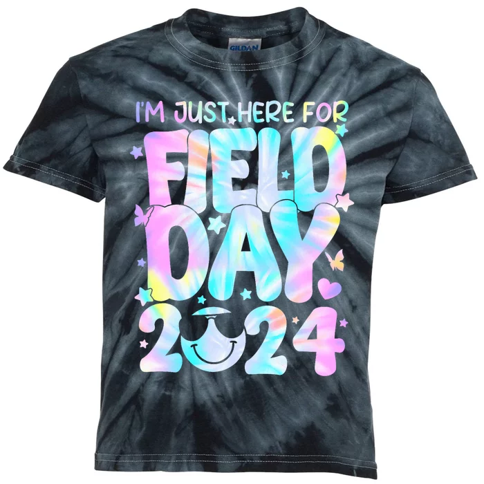 IM Just Here For Field Day For Teacher Field Day 2024 Kids Tie-Dye T-Shirt