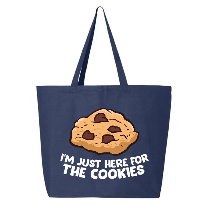 I'm Just Here For The Cookies Funny Christmas Cookies Gift 25L Jumbo Tote