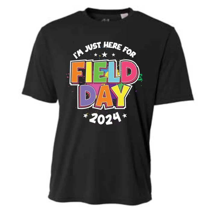 IM Just Here For Field Day 2024 For Teacher Field Day Great Gift Cooling Performance Crew T-Shirt