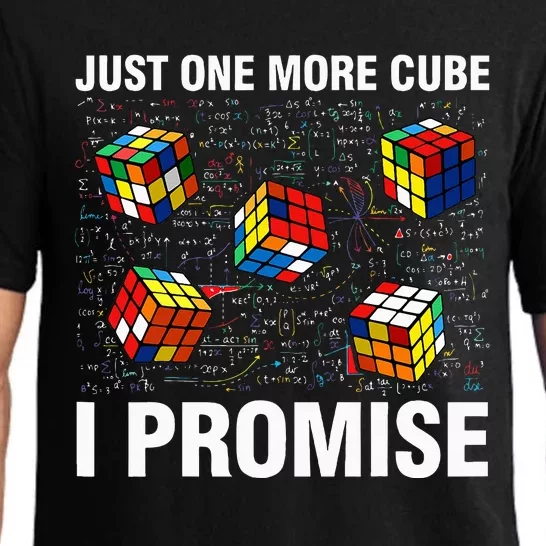 I'm Just Here To Solve Cubes Funny Math Lover Speed Cubing Pajama Set