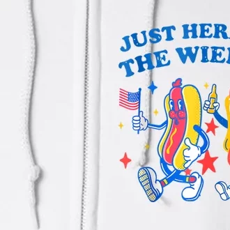 I'm Just Here For The Wieners 4th Of July Shirts Full Zip Hoodie