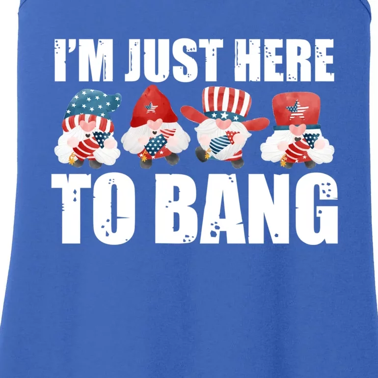 Im Just Here To Bang Fireworks Director Usa Meaningful Gift Ladies Essential Tank