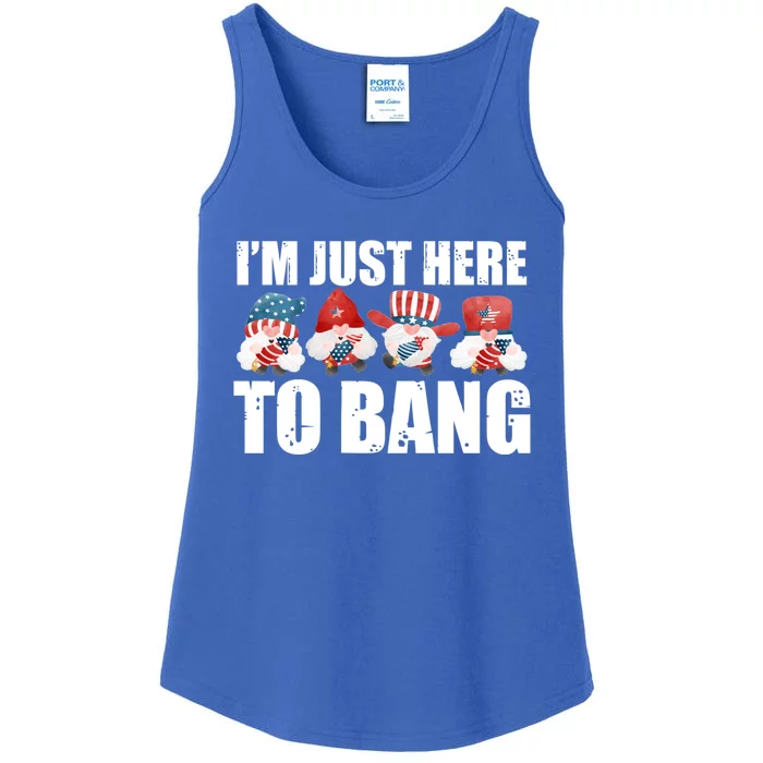 Im Just Here To Bang Fireworks Director Usa Meaningful Gift Ladies Essential Tank