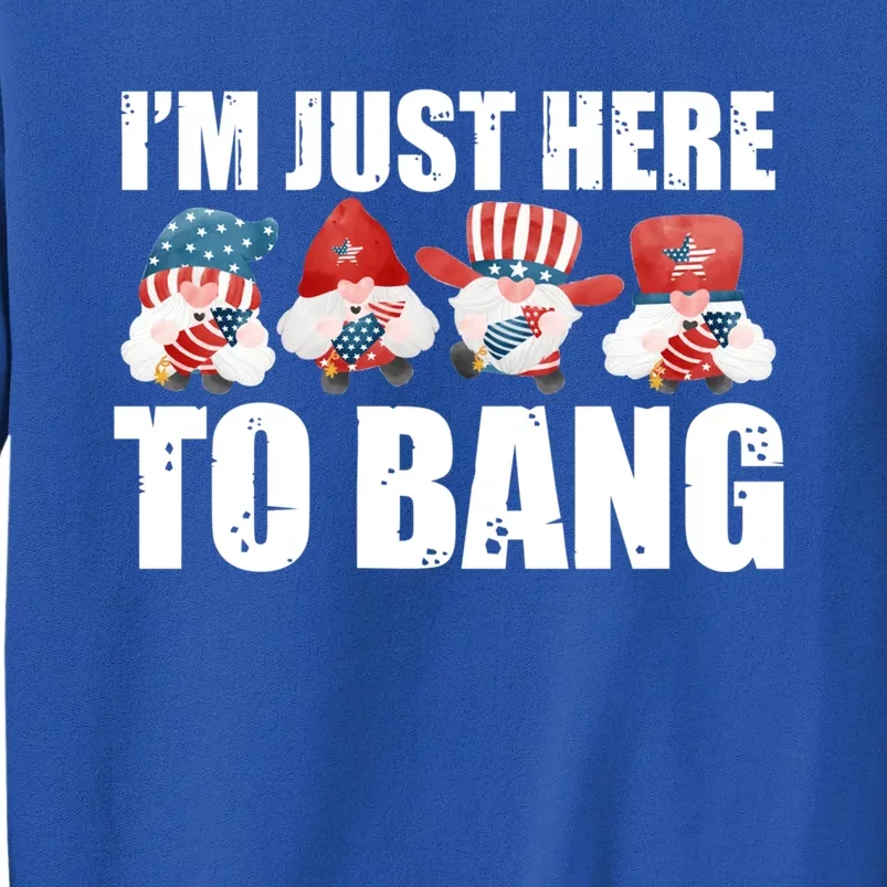 Im Just Here To Bang Fireworks Director Usa Meaningful Gift Tall Sweatshirt