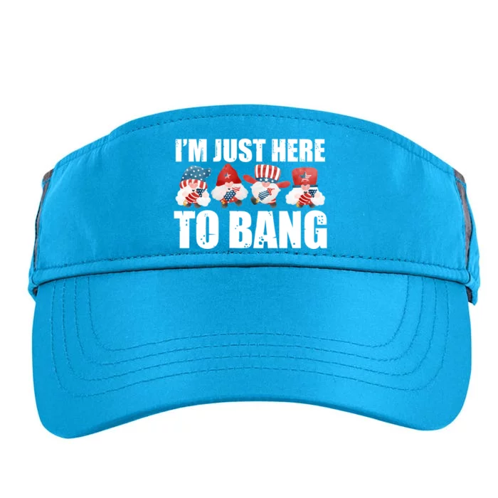 Im Just Here To Bang Fireworks Director Usa Meaningful Gift Adult Drive Performance Visor