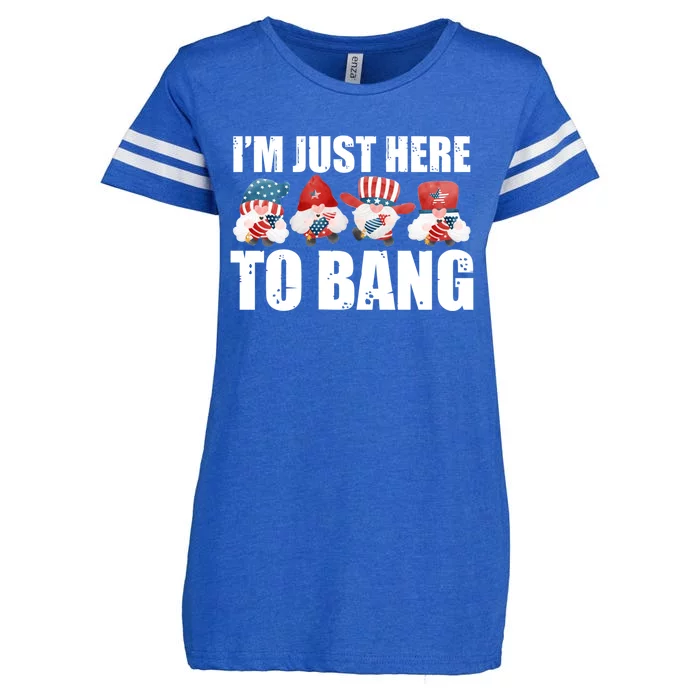 Im Just Here To Bang Fireworks Director Usa Meaningful Gift Enza Ladies Jersey Football T-Shirt