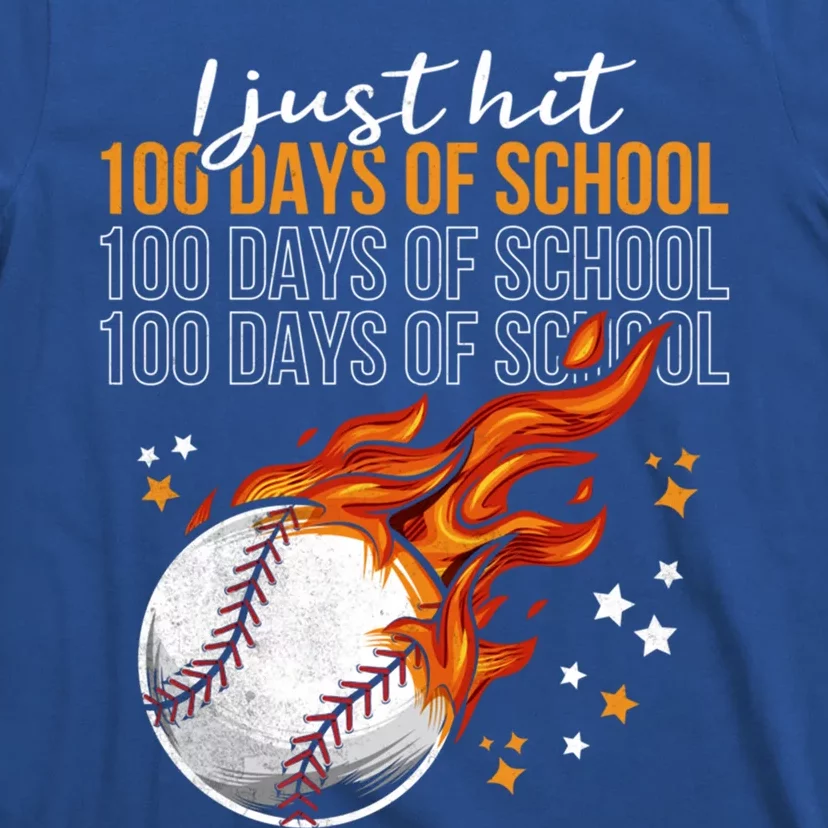 I Just Hit 100 Days Of School Baseball 100th Day Of School Cute Gift T-Shirt