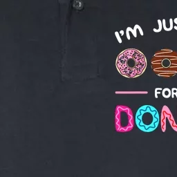 Im Just Here For The Donuts Doughnut Dough Sweet Dessert Softstyle Adult Sport Polo