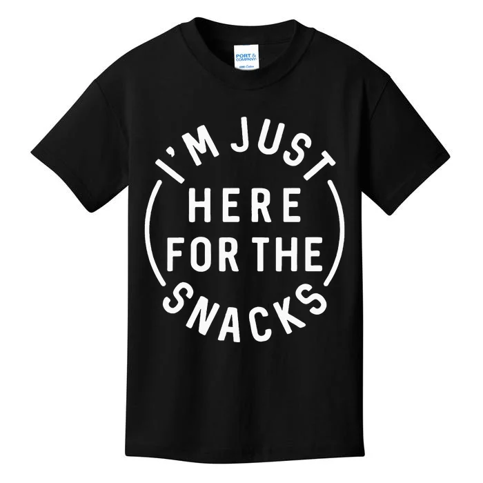 Im Just Here For The Snacks Kids T-Shirt