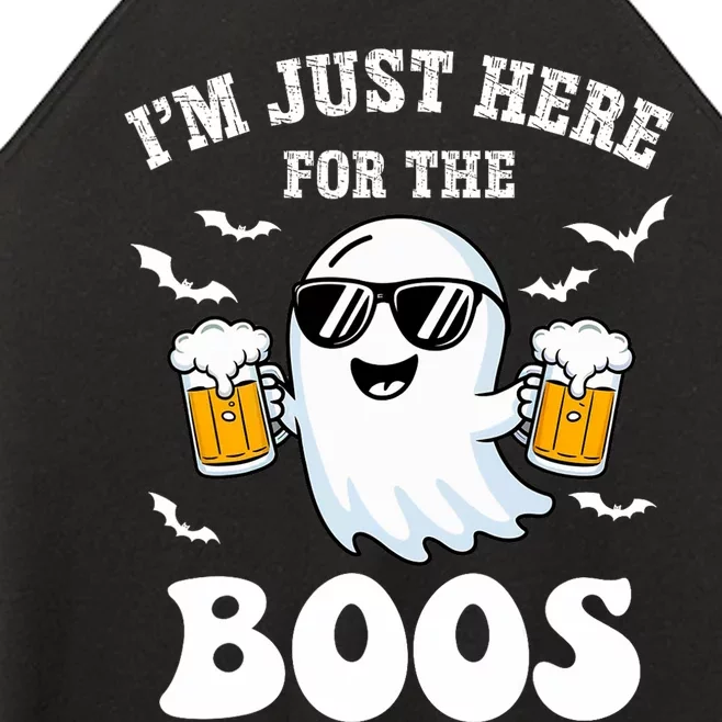 IM Just Here For The Boos Halloween Costume Women’s Perfect Tri Rocker Tank