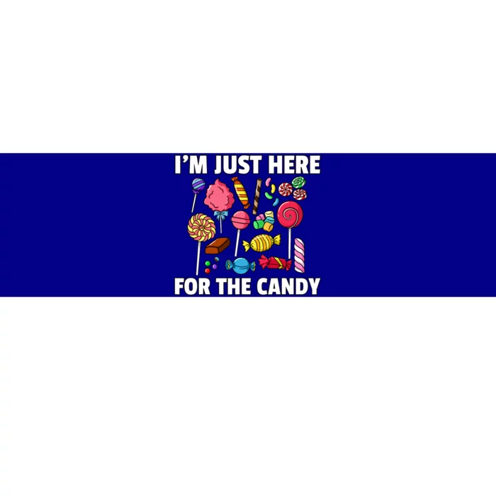 IM Just Here For The Candy Lollipop Sweets Gift Halloween Bumper Sticker