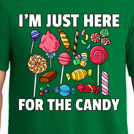 IM Just Here For The Candy Lollipop Sweets Gift Halloween Pajama Set