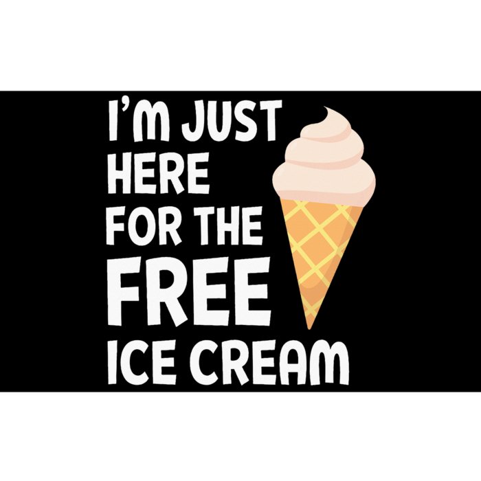 IM Just Here For The Free Ice Cream Bumper Sticker