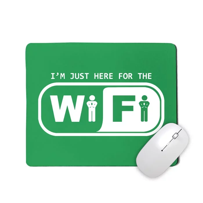 Im Just Here For The Wifi Mousepad