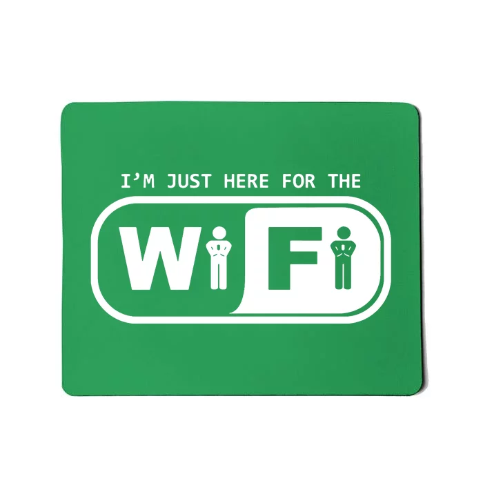 Im Just Here For The Wifi Mousepad