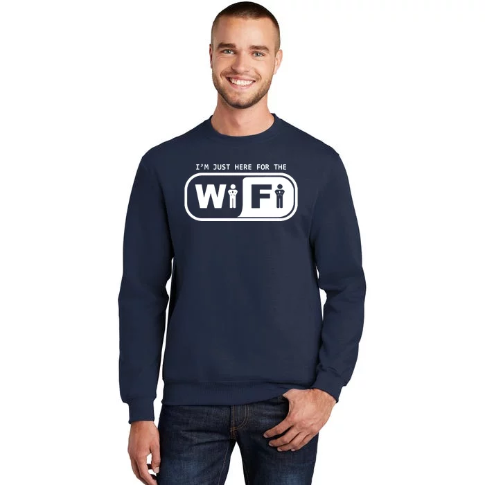 Im Just Here For The Wifi Tall Sweatshirt