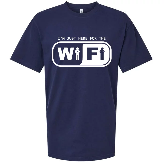 Im Just Here For The Wifi Sueded Cloud Jersey T-Shirt