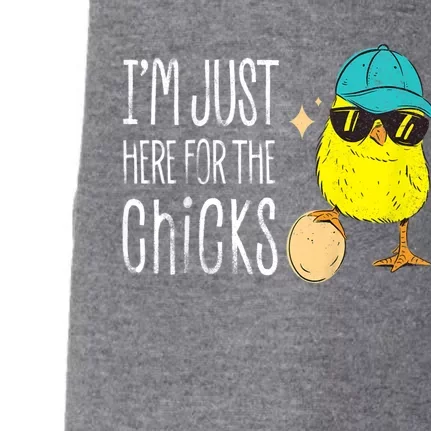 I'm Just Here For The Chicks Cute Doggie 3-End Fleece Hoodie