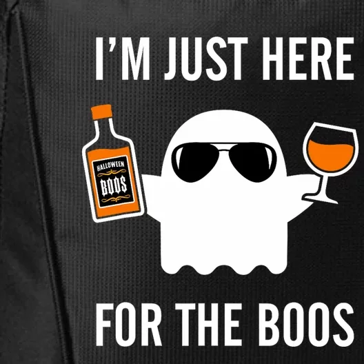 IM Just Here For The Boos Funny Halloween Liquor City Backpack