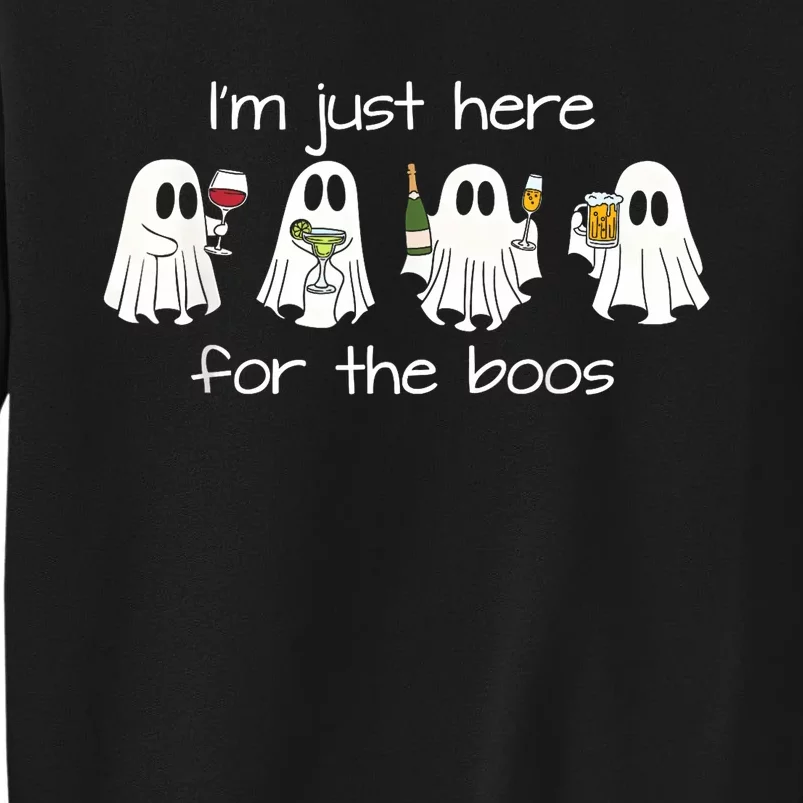 IM Just Here For The Boos Funny Halloween Ghost Sweatshirt