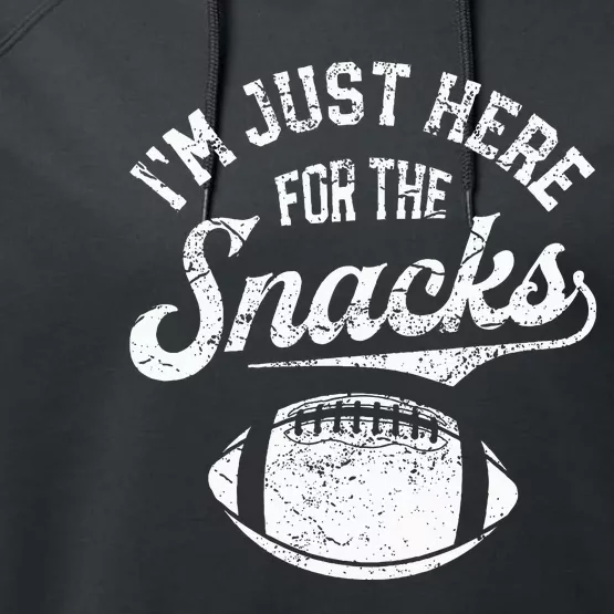 I'm Just Here For The Snacks Performance Fleece Hoodie