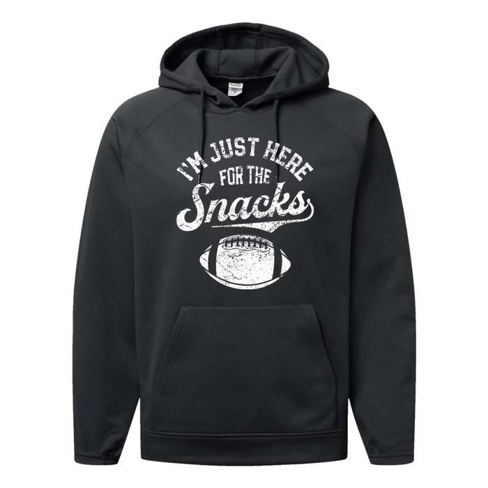 I'm Just Here For The Snacks Performance Fleece Hoodie