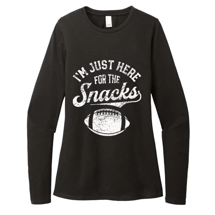 I'm Just Here For The Snacks Womens CVC Long Sleeve Shirt