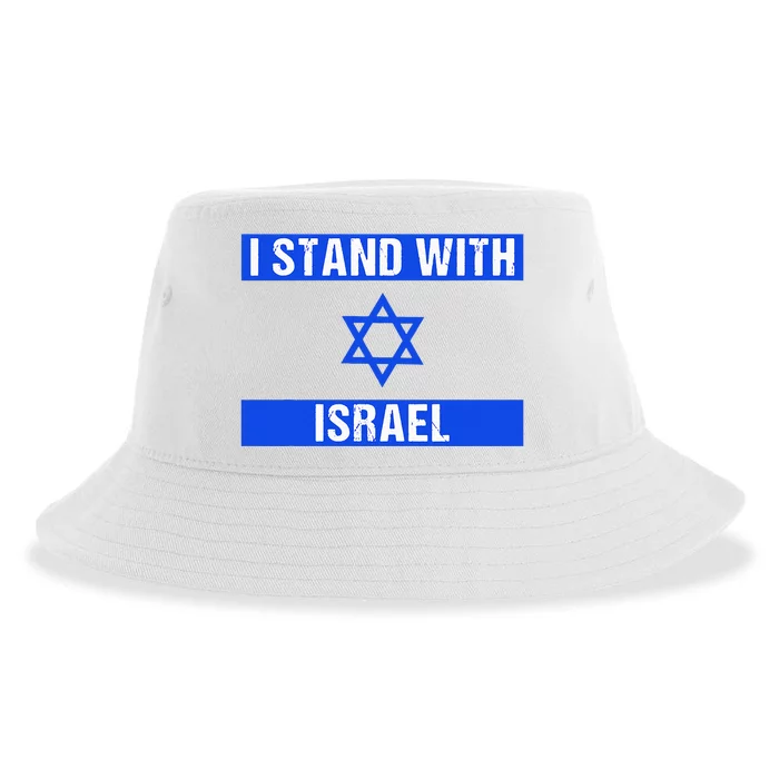 Israel Jewish Heritage Flag Show Your Support Sustainable Bucket Hat