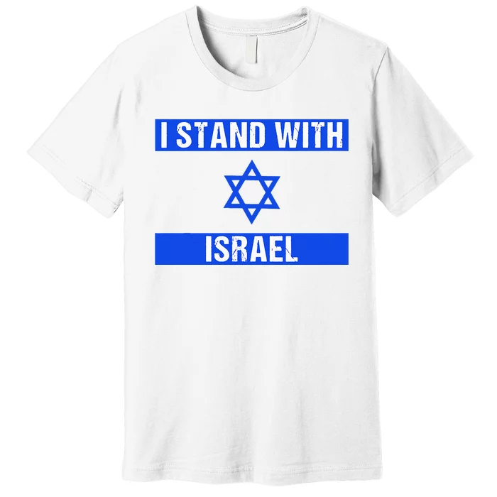 Israel Jewish Heritage Flag Show Your Support Premium T-Shirt