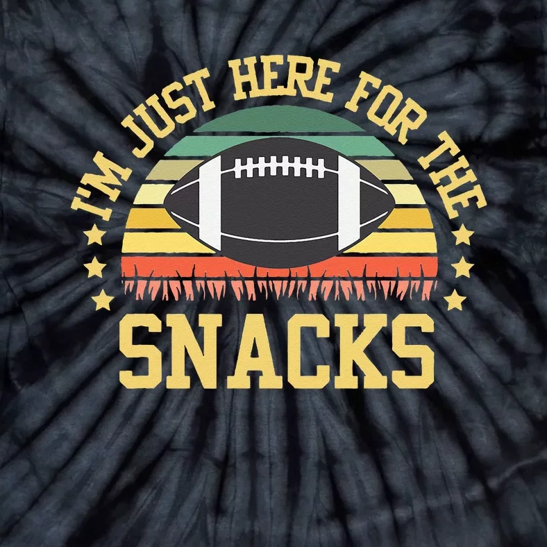 Im Just Here For The Snacks Funny Fantasy Football League Tie-Dye T-Shirt