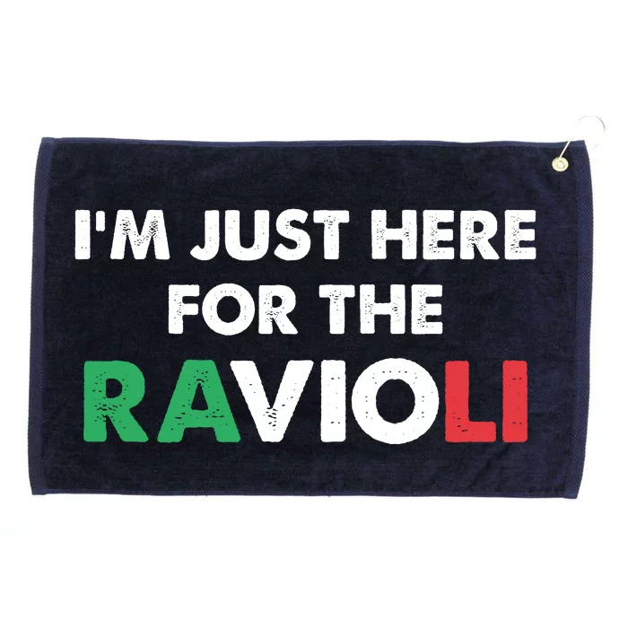 I'm Just Here For The Ravioli Shirt Funny Italian Food Grommeted Golf Towel